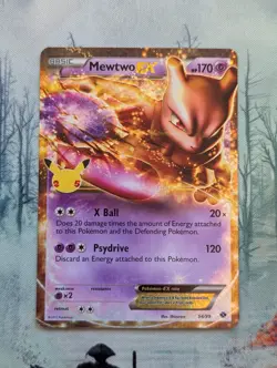 Mewtwo EX 54/99 - Holo Ultra Rare Celebrations Classic 2021 NM Pokemon Card - Image 1