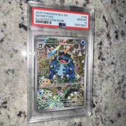 2025 Pokemon Black Bolt Seismitoad Illustration Rare Psa 10 Mint English - Image 2