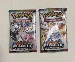 1x EMPTY Pokemon Prismatic Evolutions Booster Pack - Image 1