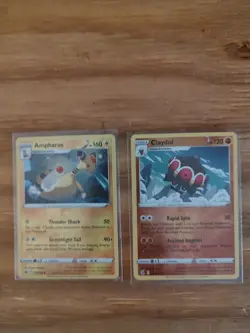 Pokemon Cards (Amphros) & (Claydol) Both Good Condition - Image 1