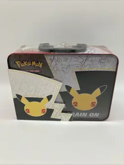 Pokemon 25th Anniversary Celebrations Treasure Chest Lunchbox Tin Factory SEALED - Image 4