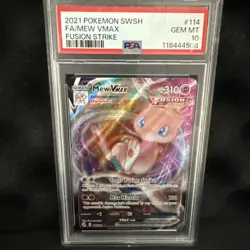 PSA 10 Mew VMAX Pokemon Sword & Shield: Fusion Strike 114/264 GEM MINT - Image 2