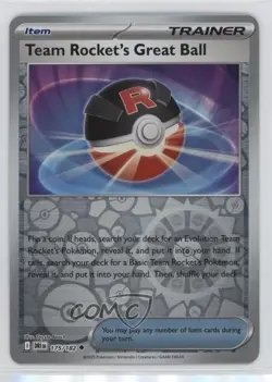 Team Rocket's Great Ball Reverse Foil Pokemon Destined Rivals (DRI) #175 - Image 1
