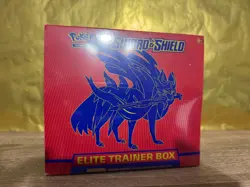 Pokemon TCG: Sword & Shield Zacian Elite Trainer Box (ETB) - Factory Sealed 820650104459 - Image 1