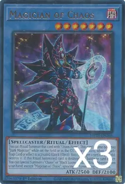 3X Yugioh Magician of Chaos MP25-EN266 Ultra Rare 1st Edition NM - Image 1