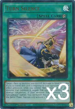 3X Yugioh Turn Silence MP25-EN192 Ultra Rare 1st Edition NM - Image 1