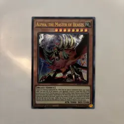 YuGiOh! Alpha, the Master of Beasts - Ultra Rare 1st Edition NM - MP21-EN179 - Image 1