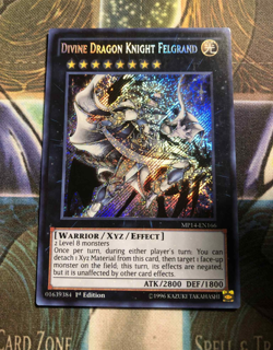 *** DIVINE DRAGON FELGRAND *** 1ST EDITION SECRET RARE MP14-EN166 (LP) YUGIOH! - Image 1