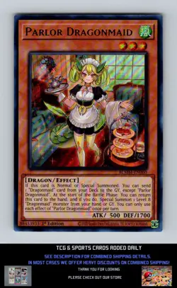 Battles of Legend: Monster Mayhem Yugioh #BLMM-EN060 Parlor Dragonmaid NM+ - Image 1