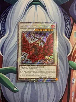 Yugioh/ Black Rose Dragon/ Platinum Secret Rare/ RA04/ 1st Edition/ Mint - Image 1