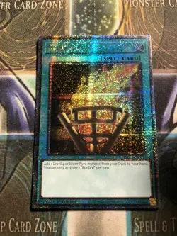 *** BONFIRE *** 1ST EDITION QUARTER CENTURY SECRET RARE RA03-EN073 YUGIOH! - Image 1