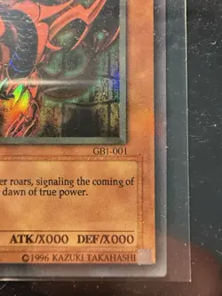 Yugioh! Slifer the Sky Dragon GBI-001 Ultra Rare Holo VG Condition - Image 2