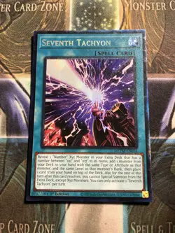 *** SEVENTH TACHYON *** 1ST EDITION COLLECTOR'S RARE MZMT-EN016 YUGIOH! - Image 1