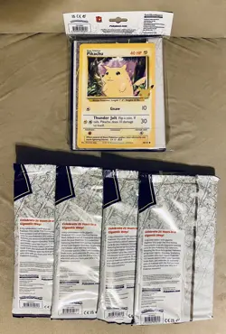 Pokemon TCG First Partner Pack - Galar 3 Jumbo Cards LOT OF 4 Plus Binder NEW - Image 2