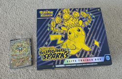 Pokemon TCG: Surging Sparks Elite Trainer Box Sealed Promo Card & Accessories - Image 1