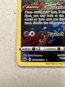 Sleeping Mew GG10/GG70 Crown Zenith: Galarian Gallery Holo Rare Pokemon Card - Image 4