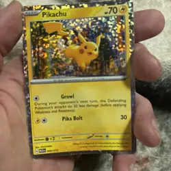 Pikachu Pokemon Card 006/015 Holographic Basic 70 HP - Image 1