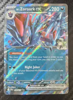 Pokemon TCG N's Zoroark EX Double Rare Holo Card 098/159 SV09 Journey Together - Image 1