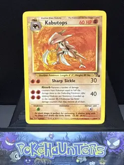 Pokemon Card Kabutops 24/62 Fossil Set Non Holo Rare WOTC Light Play - Image 1