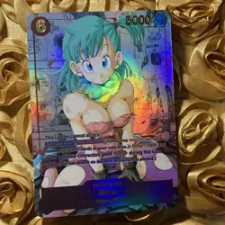 Bulma DRAGON BALL Z Comic Beauty ACG Waifu Anime Goddess Holo Girl Card Cute - Image 1