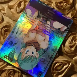 Bulma DRAGON BALL Z Comic Beauty ACG Waifu Anime Goddess Holo Girl Card Cute - Image 4