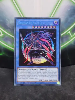 Yugioh Magician Of Black Chaos MAX TN19-EN002 Prismatic Secret Rare NM - Image 1