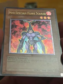 Neo-Spacian Flare Scarab POTD-EN004 Unlimited Rare Yu-Gi-Oh - Image 3