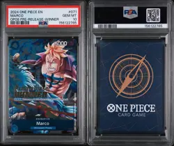 2024 PSA 10 ONE PIECE PROMOS | TWO LEGENDS PRE-RELEASE-WINNER MARCO 071 - Image 3