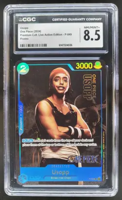 2024 ONE PIECE USOPP LIVE ACTION PROMO P-049 CGC 8.5 M PT - Image 1