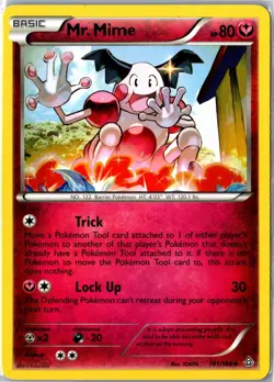 Pokemon Card - Mr. Mime 101/160 Primal Clash Uncommon Moderately Played - Image 1