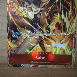 Sabo (Illustration Box Vol.5) OP05-007 One Piece Promotion Cards Foil (A) - Image 3