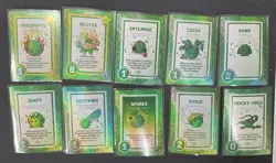Doomlings Traits Cards Lot of 10 Green Foil Cards Overlush Kickstarter - Image 1