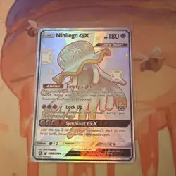Nihilego GX SV62/SV94 Hidden Fates: Shiny Vault Holo Pokemon Trading Card TCG - Image 1
