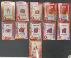 Doomlings Traits Cards Lot of 11 Red Foil Cards Overlush Kickstarter - Image 1