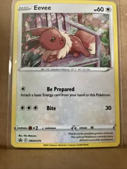 Eevee - SWSH175 - Pokemon Sword & Shield Promo Ultra Rare Holo Card - Image 3