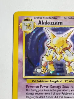 ** Alakazam Holo Rare - Base Set 2 - 1/130 Pokemon Card - NM/LP - Image 2