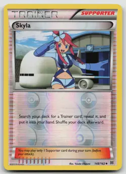 Reverse Holo Skyla 134/149 Boundaries Crossed Uncommon Pokemon TCG Card - Image 1
