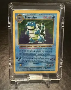 TCG SHADOWLESS Blastoise Base Set Holo Rare 2/102 Pokemon Card [Near Mint] - Image 1