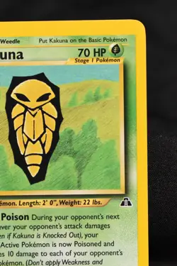 Kakuna 1st Edition 41/75 LP Neo Discovery Regular Uncommon Pokemon TCG Card - Image 3
