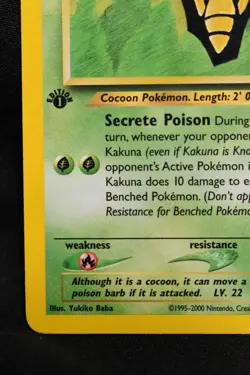 Kakuna 1st Edition 41/75 LP Neo Discovery Regular Uncommon Pokemon TCG Card - Image 5