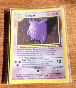 Pokemon TCG Fossil Gengar 20/62 Non-Holo Rare Card - Image 2