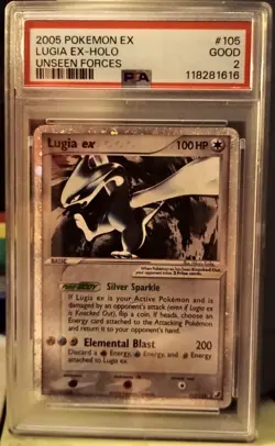 Lugia Ex Unceen Forces Pokemon Card Holo Rare - Image 1