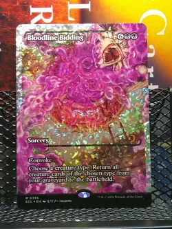Bloodline Bidding #395 (Showcase) (Fracture Foil) (M) - Lorwyn Eclipsed - Image 1