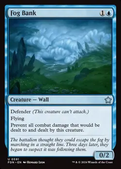MTG Foundations U Fog Bank #0591 PLAYSET 4X X4 - Image 1