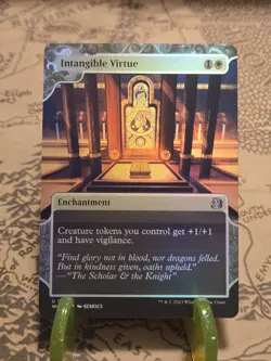 MTG Intangible Virtue Wilds of Eldraine: Enchanting Tales Foil Uncommon NM - Image 1