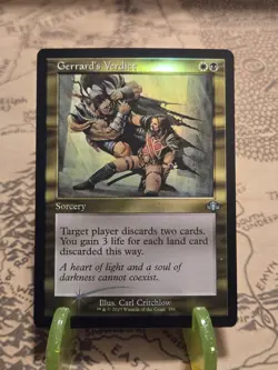 MTG Gerrard's Verdict Dominaria Remastered Foil Retro Frame Uncommon NM - Image 1