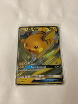 Raichu GX SM213 Hidden Fates Promo Pokemon Card NM - Image 1