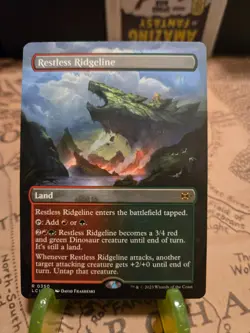 MTG Restless Ridgeline The Lost Caverns of Ixalan Regular Borderless Rare NM - Image 1