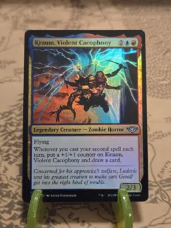 MTG Kraum, Violent Cacophony Outlaws of Thunder Junction Regular Uncommon NM - Image 1