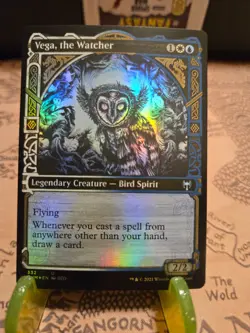 MTG Vega, the Watcher Kaldheim Foil Showcase Uncommon NM - Image 1